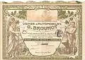 Action de 100 francs au porteur des Usines d'Automobiles G. Brouhot S.A. du 9 juin 1906