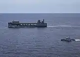 Au large de Dakar, Lors d'un exercice avec l'USS Hershel Woody Williams en septembre 2020.