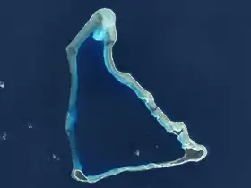 Vue satellite d'Utirik prise par la NASA