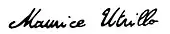 signature de Maurice Utrillo