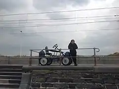 Cuistax en location touristique à Ostende, sur la côte belge.