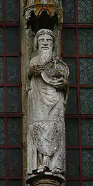 Jean le Baptiste(1240-1250), calcaire, façade occidentale.