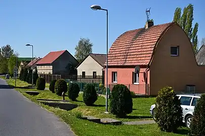 Maisons à Všehrdy.