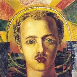 David Bourliouk, Portrait de Vassili Kamenski (1917)
