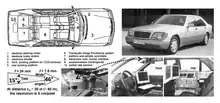Ensemble de photos et d'image représentant un véhicule autonome fabriqué par Mercedes-Benz.