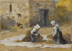 Vanneuses à Quimper, 1858-1862Collection privée, Vente 2016.