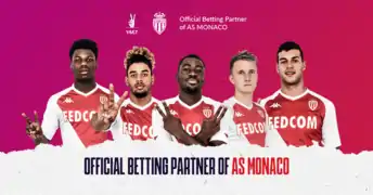 Matériel promotionnel pour le partenariat Monaco - VBET