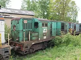 Deux anciennes locomotives des Houillères du bassin lorrain.
