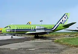 VFW-614 de la TAT sur le tarmac de l'aéroport de Tours