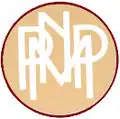 Premier logo des NMPPavec pour slogan « La plume universelle »(1947 - 1988)