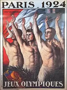 Jean Droit, VIIIe olympiades d'été, affiche.