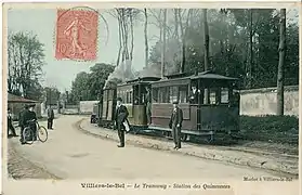 Le tramway de Villiers-le-Bel, vers 1905.