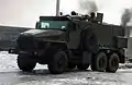 Ural-2320 devant des troupes du ministère de l'intérieur, 2016