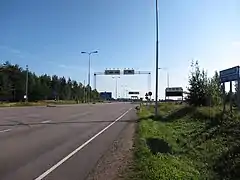 Frontière entre la Finlande et la Russie.