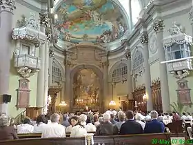 Intérieur de la cathédrale de Vác.