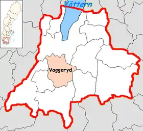 Localisation de Vaggeryd
