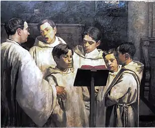 Les Chanteurs de Saint-Pierre de Chartres (1920), localisation inconnue.