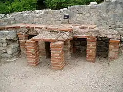 Un hypocauste des thermes