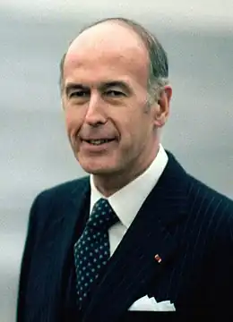 Valéry Giscard d'Estaing(1926-2020),président de la République françaisedu 27 mai 1974au 21 mai 1981.