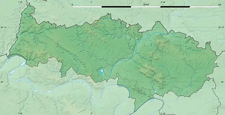 Voir sur la carte topographique du Val-d'Oise