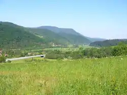 Vue sur la vallée de la Liepvrette.