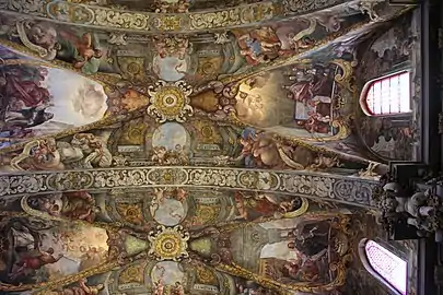 Plafond de l'église Saint-Nicolas (1690).