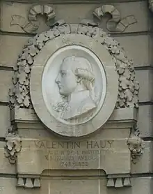 Valentin Haüy (rue Valentin-Haüy), par Hippolyte Lefèbvre