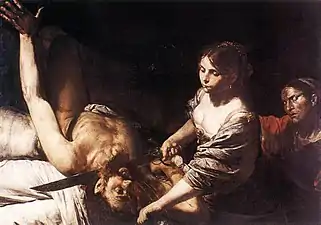Valentin de Boulogne (1591-1632). Judith et Holophernes, vers 1626. Huile sur toile, 106 × 141 cm. Museo delle Belle Arti, La Valette.