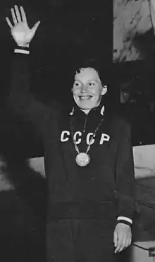 Valentina Rastvorova aux Jeux olympiques d'été de 1960.