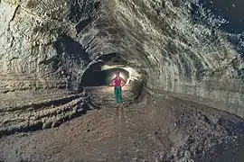 Grotte de Valentine, Monument national des Lava Beds, Californie, États-Unis.