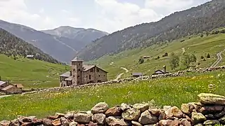 Vallée d'Incles, vue vers le sud