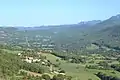 La vallée de Lesponne et le massif de Tabe, depuis les hauteurs de Soula.