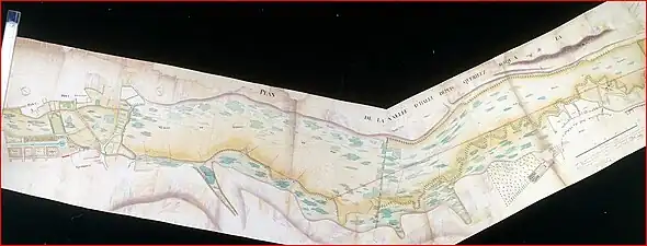 Marais communaux de Pont et Querrieu en 1757.