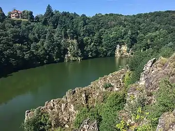 La vallée de la Creuse à Crozant (rive gauche) en 2017.