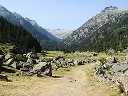 Vue de la partie basse de la vallée.