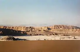 La dune principale de la vallée de la Lune.