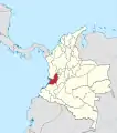 Le département de Valle del Cauca depuis 1908.