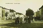 La rue de l'église vers 1910.