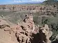 Vallée des Châteaux : vue de dessus