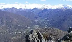 Vue des vallées depuis la Punta Lunelle.