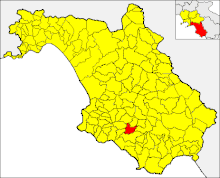 Localisation de Vallo della Lucania