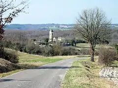 Le hameau de Saint-Félix en hiver.