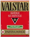 Étiquette de bière Valstar rouge (100 cl)