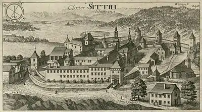 L'abbaye de Stična en 1679