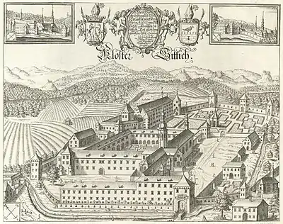 L'abbaye de Stična en 1689