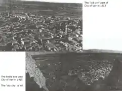Comparaison de la ville entre 1913 et 1915.