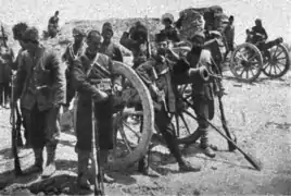 Canons capturés par les Arméniens.