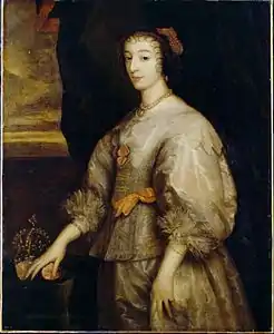 La Reine Henriette Marie, 1632-1635.Dulwich Picture Gallery.