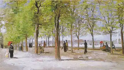 Vincent Van Gogh, Allée dans le jardin du Luxembourg (1886), Clark Art Institute, Williamstown.