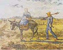 Van Gogh : Le Matin, le départ au travail (1890), musée de l'Ermitage